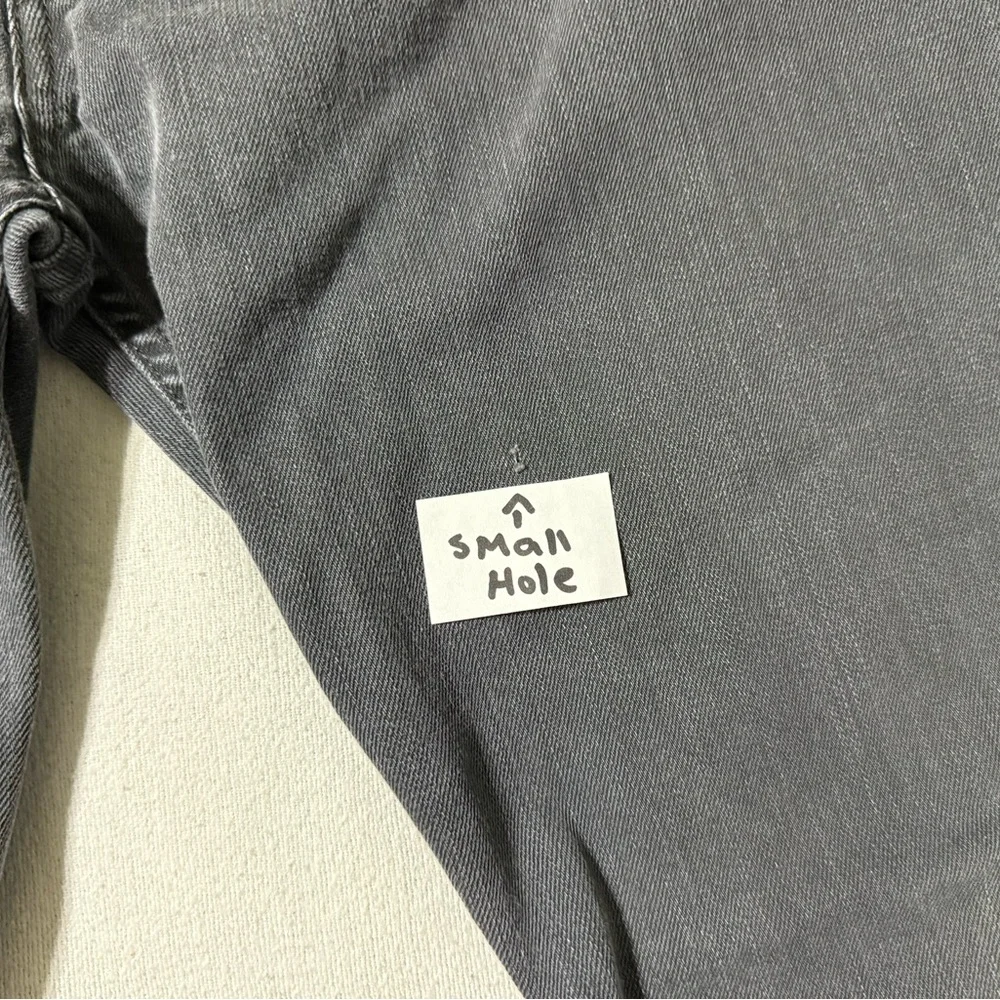 Levis 502 Jeans Mens 33x27 Gray Regular Tapered Mid Rise Dark‎ Wash Denim